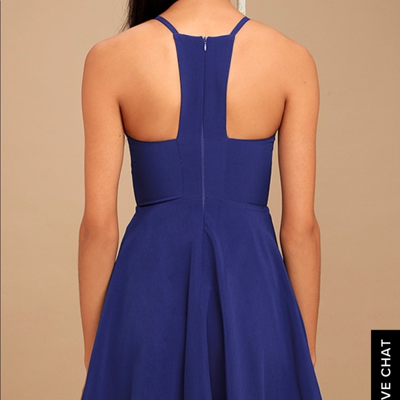 NWT ROYAL BLUE SKATER DRESS - Picture 3 of 6